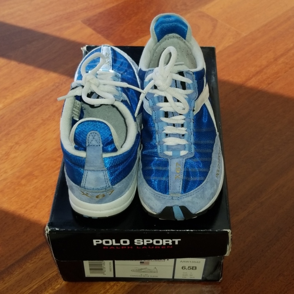 Blue sneakers